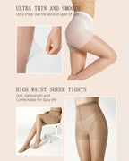 Cozessa™ Ultra Thin 20D Control Toeless Pantyhose