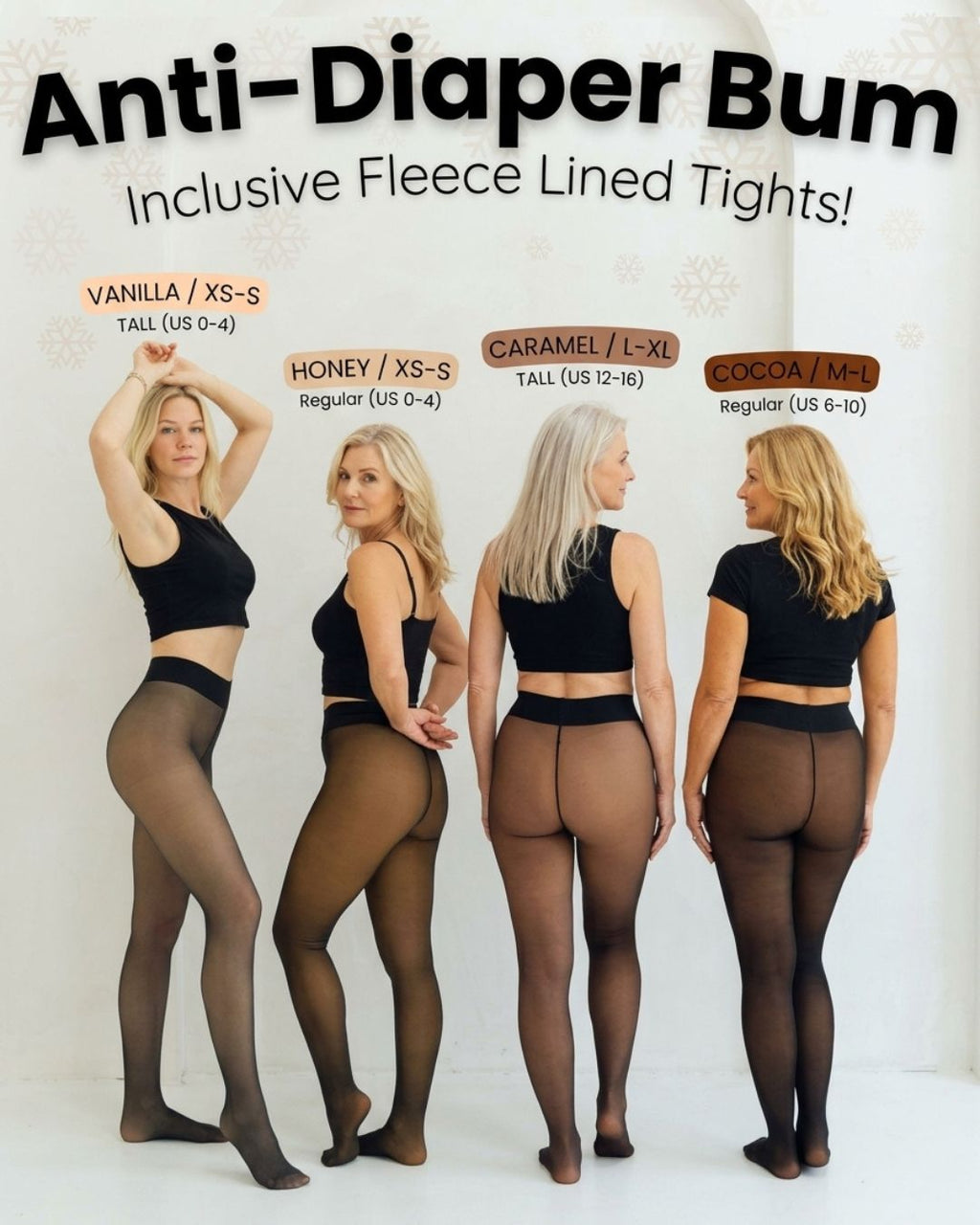 Cozessa™ Sheer Fleece-Lined Tights Inclusive Skin