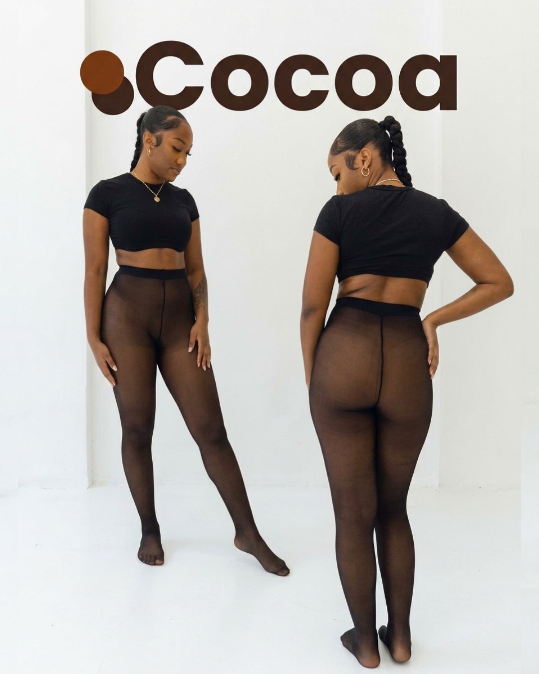 Cozessa™ Sheer Fleece-Lined Tights Inclusive Skin