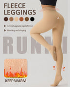Cozessa™ Plus Size Thermal Sheer-Look Fleece-Lined Leggings