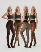 Cozessa™ High-Waisted Thermal Sheer-Look Fleece-Lined Tights