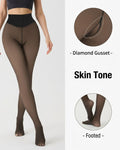 Cozessa™ High-Waisted Thermal Sheer-Look Fleece-Lined Tights