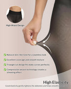Curvvvy™ Opaque Fleece Lined Sculpting Tights Curvvvy