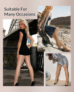 Cozessa™ Ultra Sheer High-Waist Glossy Tights (2 Pack)