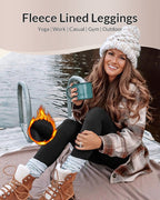 Curvvvy™ Fleece-Lined High-Waist Leggings with Pockets Curvvvy